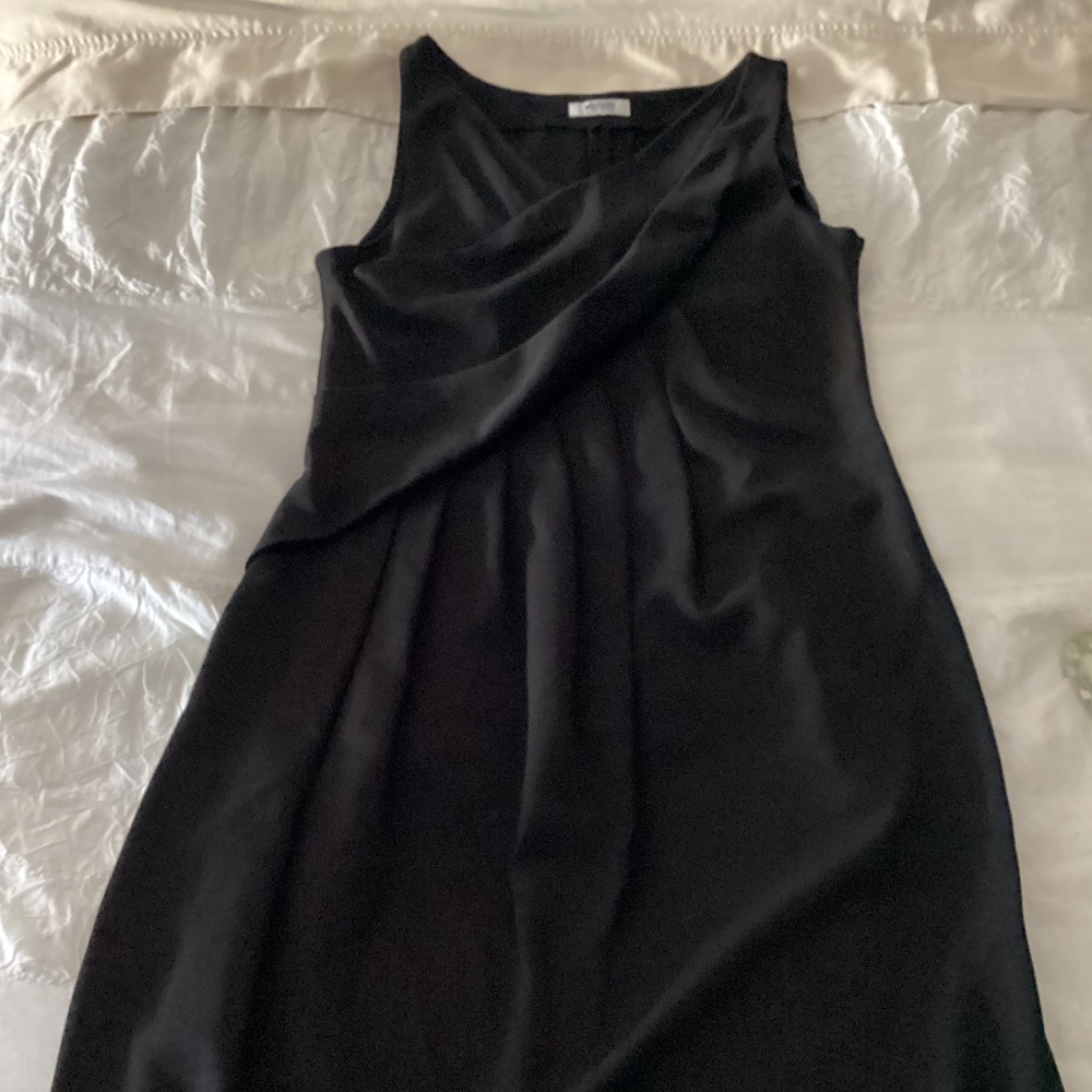 Moschino cheap chic black tank midi dress size 10